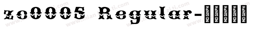 zc0005 Regular字体转换